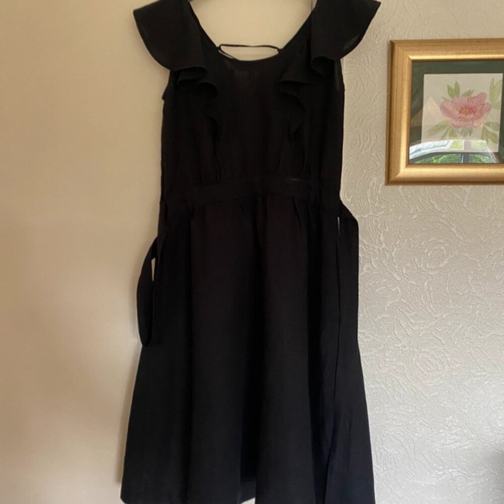 Karen Millen Black Linen Dress